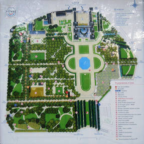 Plano moderno de los jardines de Luxemburgo