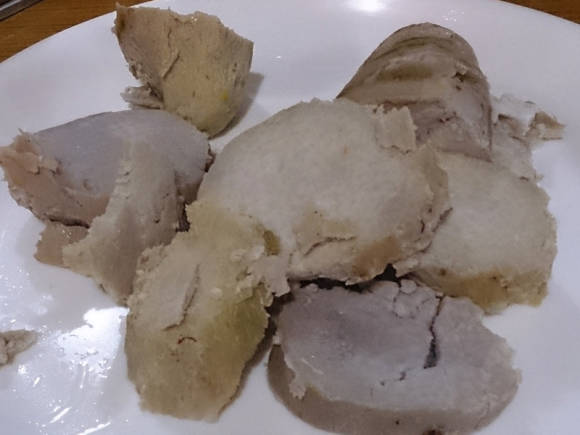 Boiled taro tubers